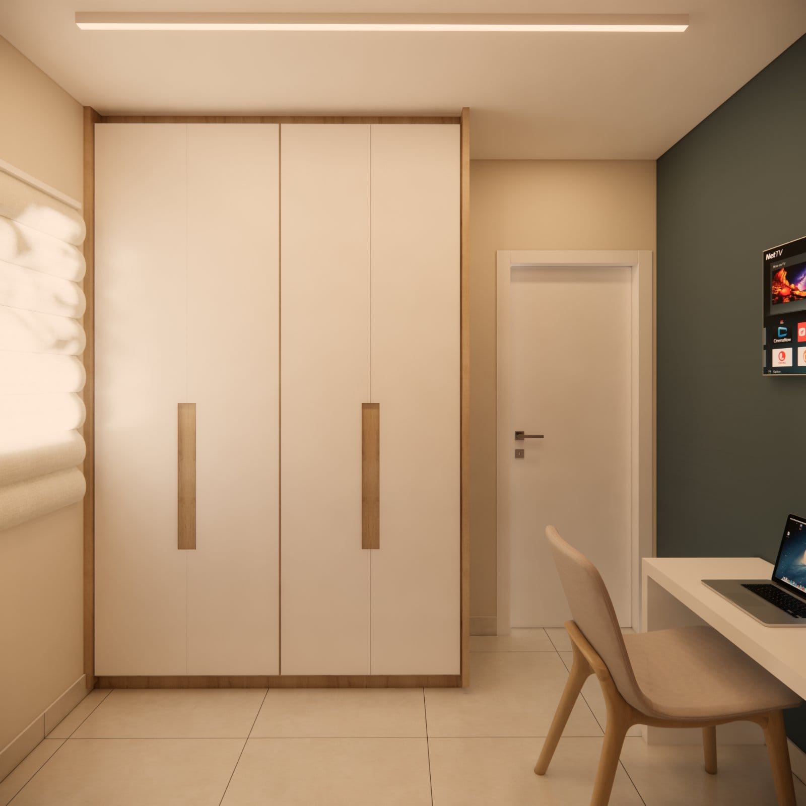 Quarto — render 3D do projeto (3)