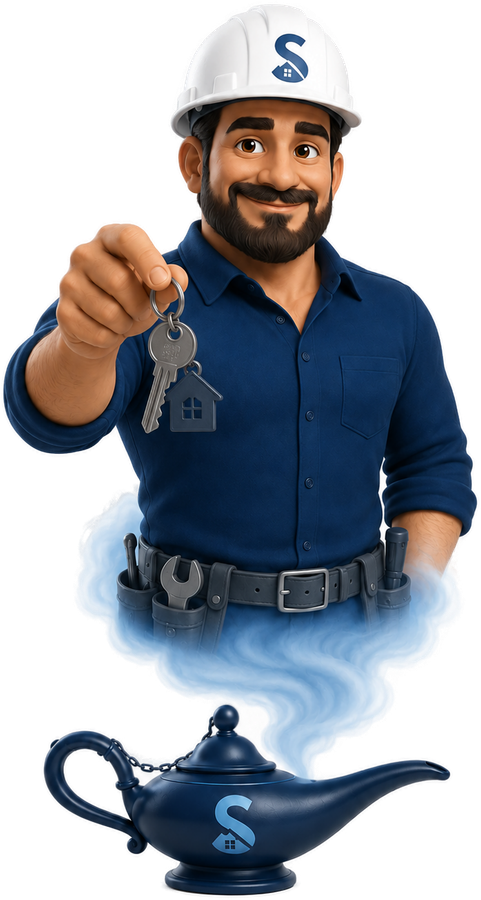 Sonhares — seu gênio realizador de sonhos, entregando as chaves da casa própria